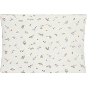 Jollein aankleedkussenhoes Riverside collectie 50x70 cm met eendjes, konijntjes en waterplantjes in zachte kleuren, gemaakt van rekbare jersey stof.