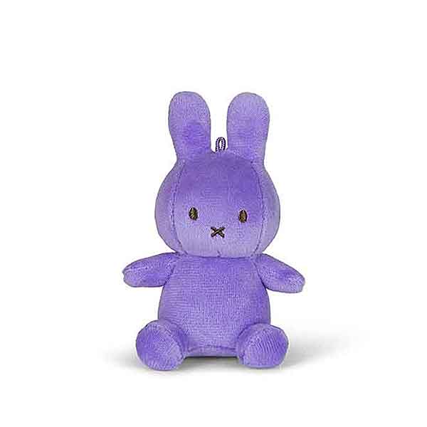 Lila Nijntje knuffel van Bon Ton Toys in de kleur Bright Lilac, 10 cm hoog en gemaakt van zachte stof.