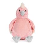Cubbies Captain Caw Caw roze kaketoe knuffel met grijze snavel, pluizige kuif en zachte vleugels uit de Baby Range.