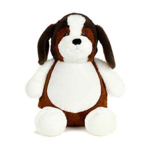 Cubbies Maple beagle. Zachte pluche knuffel met ritssluiting en wasbare vulling. Handgemaakt, duurzaam en geschikt voor alle leeftijden.