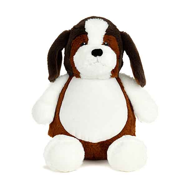 Cubbies Maple beagle. Zachte pluche knuffel met ritssluiting en wasbare vulling. Handgemaakt, duurzaam en geschikt voor alle leeftijden.