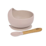 Siliconen babykom met zuignap en roze van Interbaby