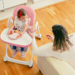 Dark Pink siliconen kinderservies met bord, kom, beker en lepel van Interbaby