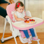 Dark Pink siliconen kinderservies met bord, kom, beker en lepel van Interbaby