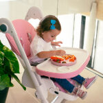 Dark Pink siliconen kinderservies met bord, kom, beker en lepel van Interbaby