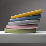 Petrol Gray siliconen kinderservies met bord, kom, beker en lepel van Interbaby