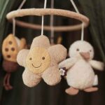 Jollein babymobiel van teddy met zonnetje, eendje en lieveheersbeestje in neutrale kleuren