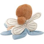 Jollein knuffelpop Amy fairy met blauw jurkje, geborduurde oogjes en zachte vleugels