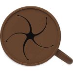 Jollein siliconen snackcup caramel met spiraaldeksel en handig oortje