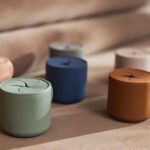 Jollein siliconen snackcup caramel met spiraaldeksel en handig oortje