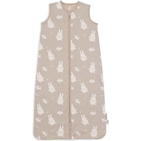 Jollein Jersey babyslaapzak Olive Green met Miffy & Snuffy print, mouwloos zomer slaapzakje van 90 cm.
