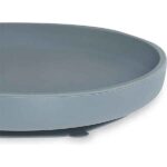 Jollein siliconen kinderserviesset storm grey met bord, kom, beker en lepel