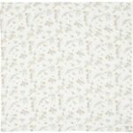 Jollein hydrofiele doeken met Dreamy Mouse print in beige tinten, gebonden met wit lint, set van twee zachte katoenen doeken.