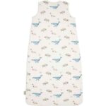 Jollein baby zomer slaapzak Deep Sea met walvissen, zeehondjes en schildpaddenprint, mouwloos Jersey slaapzakje in zomerse stijl.