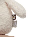 Jollein zacht eendje van teddy in off white en biscuit met rammelaar en knisperpapier