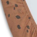 Jollein aankleedkussenhoes Spot Caramel van zachte jersey met stippenprint voor comfortabel verschonen