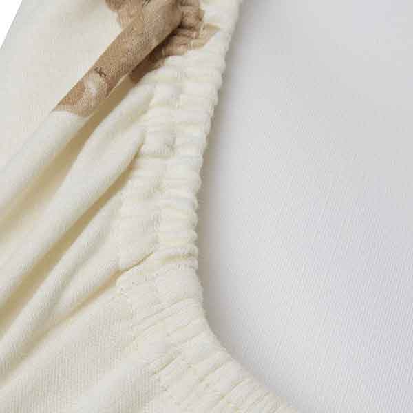 Aankleedkussenhoes Teddy Bear van Jollein in maat 50 x 70 cm met ivory ondergrond en teddyberenprint