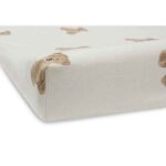 Aankleedkussenhoes Teddy Bear van Jollein in maat 50 x 70 cm met ivory ondergrond en teddyberenprint