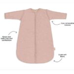 Baby slaapzak Twinkling met afritsbare mouwen 60 cm geschikt voor 0 tot 3 maanden