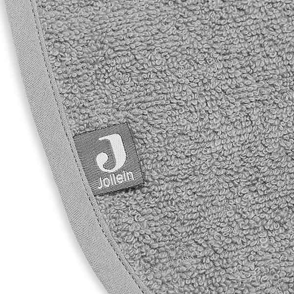Jollein katoenen slab storm grey van zacht absorberend katoen voor baby’s