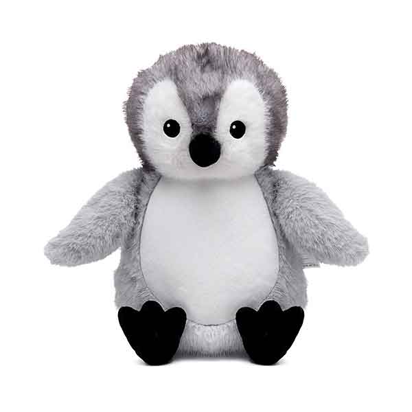 Pingi pinguïn knuffel van Cubbies met grijs wit lichaam zachte vacht en vriendelijk baby ontwerp