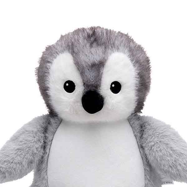 Pingi pinguïn knuffel van Cubbies met grijs wit lichaam zachte vacht en vriendelijk baby ontwerp
