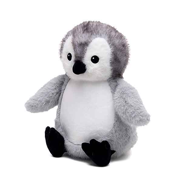 Pingi pinguïn knuffel van Cubbies met grijs wit lichaam zachte vacht en vriendelijk baby ontwerp