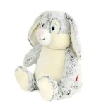 Grijze knuffel Clovis Brampton van Cubbies met blauwe ogen slappe oren en zachte vacht