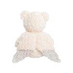 Crèmewitte Guardian Bear knuffel van Cubbies met zachte vacht grote vleugels en gesloten ogen