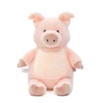Pudding Pop varkensknuffel van Cubbies met zacht roze lichaam roze snuit en vriendelijke uitstraling