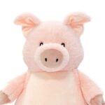 Pudding Pop varkensknuffel van Cubbies met zacht roze lichaam roze snuit en vriendelijke uitstraling