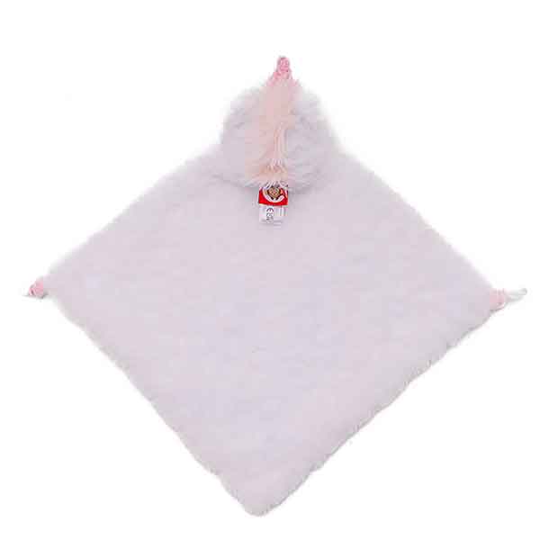 Unicorn Blankie Starflower van Cubbies met witte eenhoorn en zacht babyveiligheidsdoekje