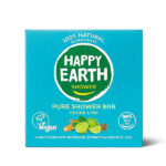 Happy Earth shower bar cedar lime met natuurlijke oliën
