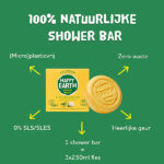 Happy Earth shower bar jasmine ho wood met natuurlijke oliën
