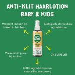 Happy Earth anti klit haarlotion in gerecyclede fles voor baby’s en kinderen