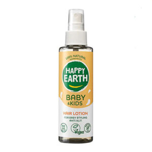 Happy Earth anti klit haarlotion in gerecyclede fles voor baby’s en kinderen