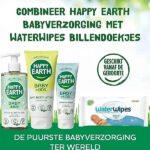 Happy Earth zachte body lotion voor baby’s en kinderen in biobased tube