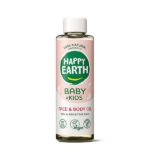 Happy Earth gezicht en lichaam olie voor baby’s en kinderen in gerecyclede fles