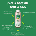 Happy Earth gezicht en lichaam olie voor baby’s en kinderen in gerecyclede fles