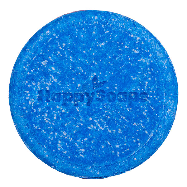 HappySoaps blauwe 2 in 1 Shampoo en Body Wash Bar In Need of Vitamin Sea met kartonnen verpakking