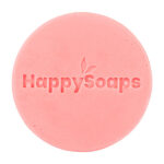 Roze Melon Power Conditioner Bar van HappySoaps met kartonnen verpakking.