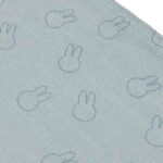 Hydrofiele multidoeken Miffy Silhouettes sea green van Jollein set van drie doeken 70 x 70 cm