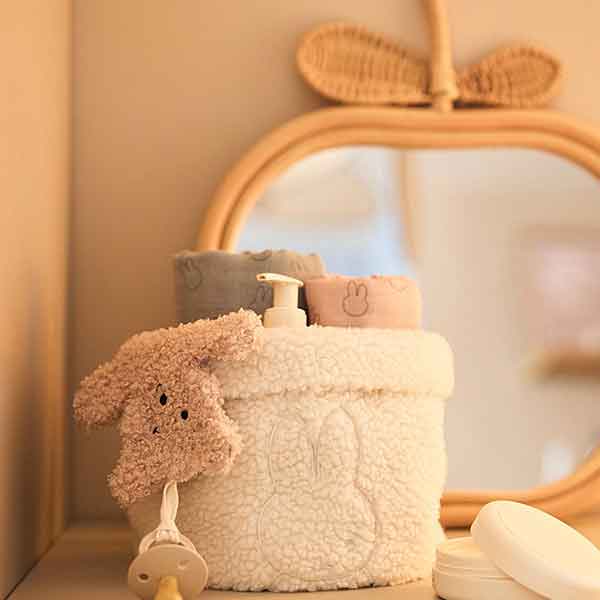 Hydrofiele multidoeken Miffy Silhouettes sea green van Jollein set van drie doeken 70 x 70 cm