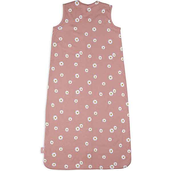 Roze jersey slaapzak van Jollein met all over madeliefjesprint en mouwloos ontwerp voor baby’s