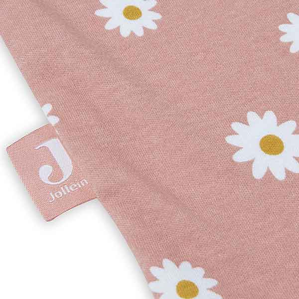 Roze jersey slaapzak van Jollein met all over madeliefjesprint en mouwloos ontwerp voor baby’s