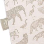 Hydrofiele zomer slaapzak Jollein olive green 90 cm in effen groene kleur van zacht katoen