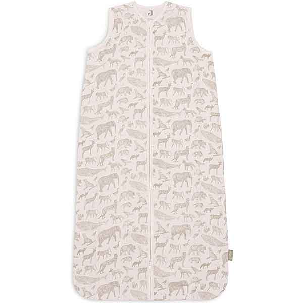 Hydrofiele zomer slaapzak Jollein olive green 90 cm in effen groene kleur van zacht katoen