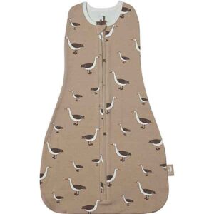 Jollein cocoon slaapzak Goose Biscuit met gansjesprint voor pasgeboren baby’s