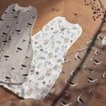 Jollein cocon slaapzak Goose Nougat met gansjesprint voor newborns