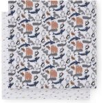 Hydrofiele multidoeken XL Polar van Jollein met pooldieren print. Zacht absorberend en multifunctioneel voor inbakeren badderen en onderweg. Set van 2